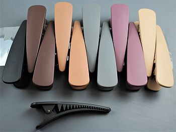 Заколка зажим пластик цветной ААА-2316В 1/12