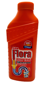 Средство для труб Sanflora Крот гель 750мл 1/15