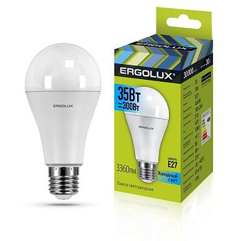 Лампа светодиодная Ergolux LED -A70-35W-E27-4K 10/10