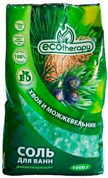 Соль для ванной Ecotherapy Хвоя и ягоды можжевельника 1кг (0861)1/20