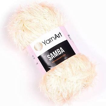 Пряжа SAMBA травка (204) светло оранжевый (в уп.5шт)