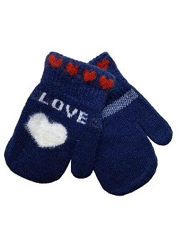 Варежки дет. Катюша 1543 девочка сердце 12/960