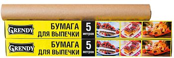 Бумага для выпечки 30см*5м Grendy в футляре