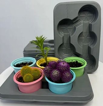 Набор для рассады (15 горшков + 3 поддона)