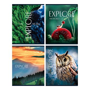 Тетрадь 48л КЛЕТ BG "Explore" глянц. лам.