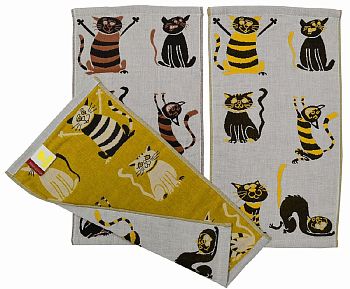 Полотенце Лен 2х стор.Кошки 50*100 8/216 Полотенце Лен 2х стор.Кошки 50*100 8/216
