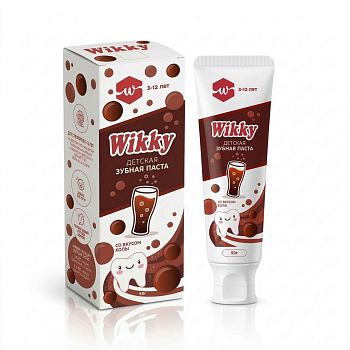 Зубная паста детская Wikky кола 50гр																									