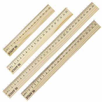 Линейка набор 15см 20см 25см 30см деревянная Staff канадская сосна 210803 1/24