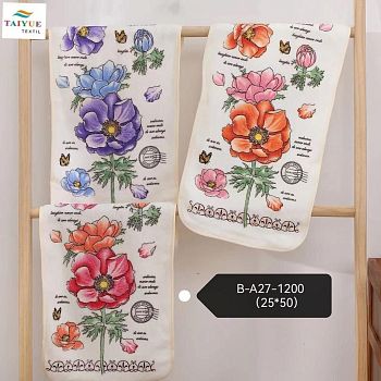 Полотенце микрофибра 25*50 "Цветы" MFP-25-06 Домик 20/240 300г/м2 Полотенце микрофибра 25*50 "Цветы" MFP-25-06 Домик 20/240 300г/м2