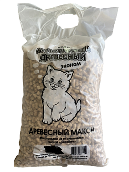 Наполнитель 4 кг. (древесные) Стандарт Макси (белые) 10 литров