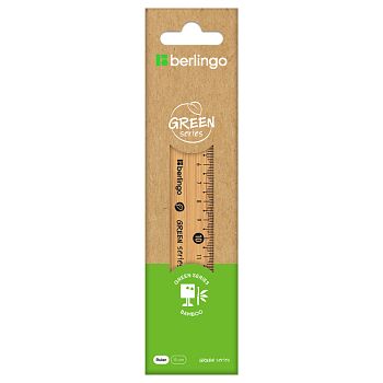 Линейка 15см Berlingo "Green Series" бамбук 1/?