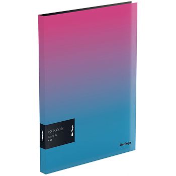 Папка-скоросшиватель пружинный Berlingo А4 Radiance 17мм 600мкм розов/голуб