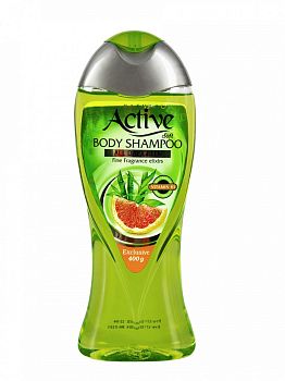 Гель для душа ACTIVE Иран с витамином В5 "Экстракт грейпфрута" 400мл Green (6203) 1/12