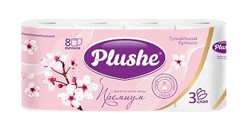 Т/бумага 3-сл. "Plushe Премиум Сакура (уп.8рул,15м) (2715) 1/8шт.