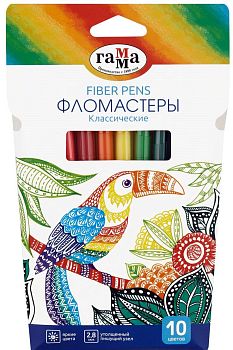 Фломастеры 10 цветов Гамма "Классические" 130822_10