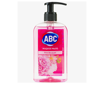 Мыло жидкое ABC Розовый букет 400мл 1/12 (9740)