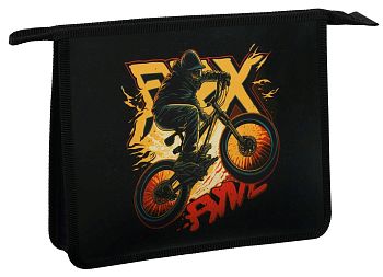 Папка для тетрадей 1 отделение  А4 ArtSpace"BMX" пластик на молнии 58214