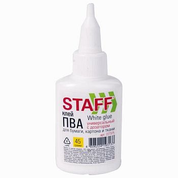 Клей ПВА 45 г STAFF EVERYDAY с дозатором