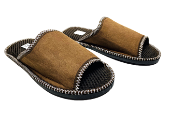 Тапочки мужские домашние. Манул ТМ-2 открытый нос р.40-45 6пар/30п *