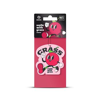 Ароматизатор воздуха в машину Grass "Смайл" Вишня 1/?