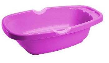 Ванна детская "БРИГ" с ручкой (розовый) 1/10