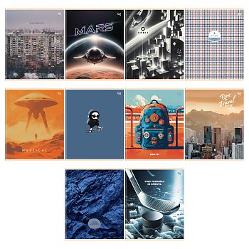 Тетрадь 48л Лин "Микс-10 Мальчики" Эконом Т5ск48 06099