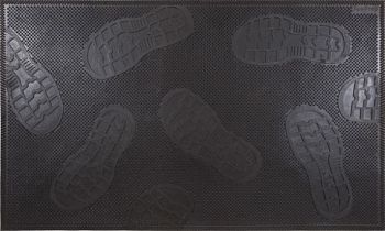 Коврик PIN MAT резиновый 45*75см черный Следы 1/10 37388