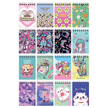 Блокнот А7 40 листов " Микс для девочек " на гребне Б7гр40 12757