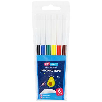 Фломастеры  6цв "Космические приключения" 26803