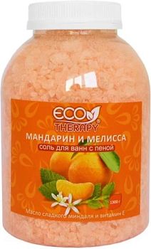 Соль для ванной Ecotherapy Мандарин и мелисса 1,3кг (7707) 1/4