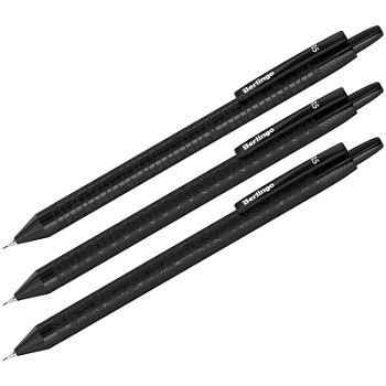 Карандаш ч/г Berlingo Doubleblack механ. 0,5мм  с ластиком ассорти 12130