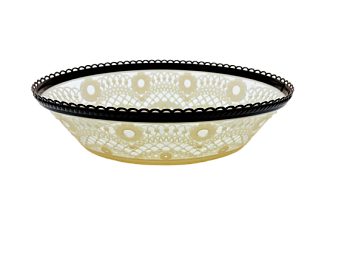 Сухарница "Кружево" слоновая кость-коричневый М6036 уп 28