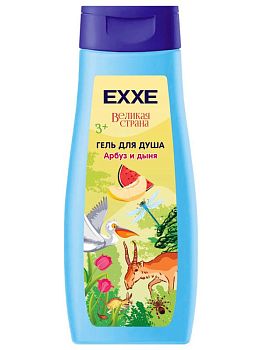 Гель для душа детский EXXE Великая страна "Арбуз и Дыня" 400 мл 1/12 С0007695