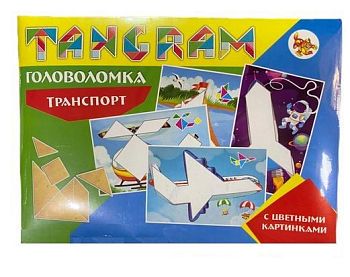 Игра головоломка "Танграм "Транспорт" (конверт)