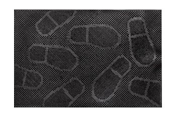 Коврик 40*60см придверный PIN MAT резиновый серый Следы  Ruten 1/20 505736 Коврик 40*60см придверный PIN MAT резиновый серый Следы  Ruten 1/20 505736