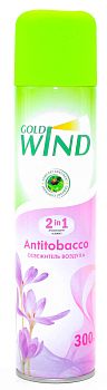 Освежитель "GOLD WIND" Антитабачный 300мл/12шт