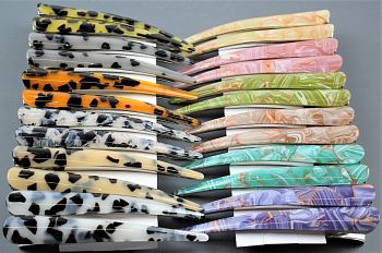 Заколка зажим Мрамор цветной большая ААА-2261В 1/12