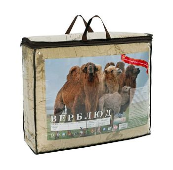 Одеяло ЗИМА Верблюжья шерсть Лавратекс евро