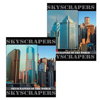 Тетрадь 96 листов клетка  "Города" BRAUBERG картонная обложка 5шт