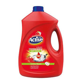 Гель-концентрат для мытья посуды ACTIVE Иран "Клубника и малина" 3500мл (9556) 1/4