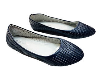 Балетки женские. Jin Shuang 023-5 синии,кожа 10пар Балетки женские. Jin Shuang 023-5 синии,кожа 10пар