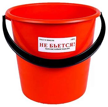 Ведро 10л ОНЕСТ (красный) морозоуст В10-01/С1 5шт