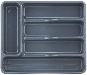 Лоток для столовых приборов серые 64130