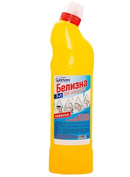 Средство отбеливающее GRENDY Белизна-гель 3в 1 750мл 1/15*