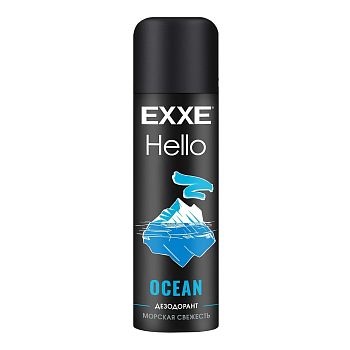 Дезодорант аэрозоль EXXE Hello мужской  OCEAN, 150 мл 1/12