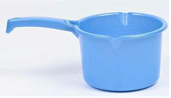 Ковш 1,6л с 2-мя носиками для слива (перламутровый голубой) ОНЕСТ КВП1,6-01