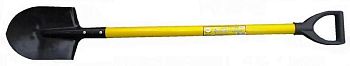 Лопата штыковая ЛКМ  с  желтым металлиз. черен. V ручкой 030227