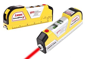 Уровень лазерный с рулеткой LEVEL PRO 3 арт.8504 1/100