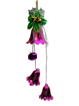 Игрушка на елку Колокольчики 8см 20шт КС1201 1/200