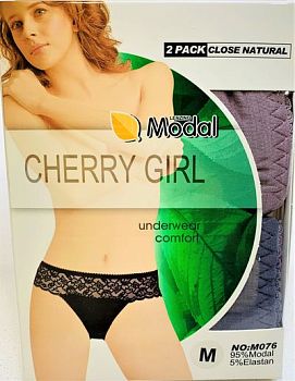 Трусы Ж. мол. 2шт. CHERRY GIRL М076